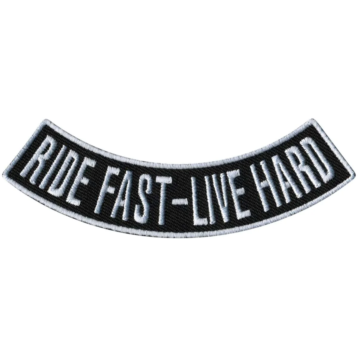 Exclusive Hot Leathers Ride Fast – Live Hard 4 X 1 Bottom Rocker Patch PPM5204 Elite