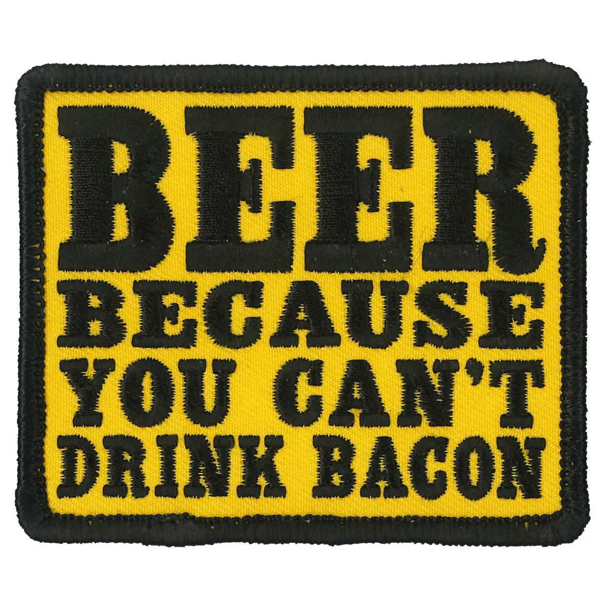 High-Performance Hot Leathers Beer Bacon Patch PPL9831 Secure
