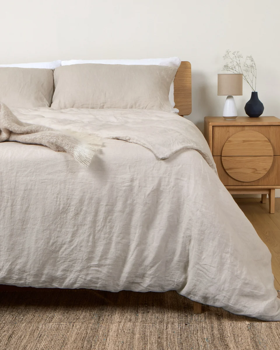 Refined Foxford Nacre Pure Linen Duvet Set Original Design