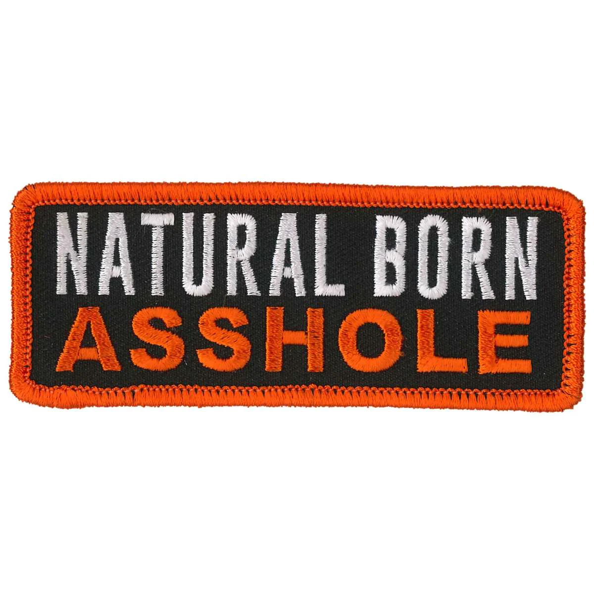 Premium Material Hot Leathers Natural Born Asshole 4 x 2 Patch PPL9869 Luxury