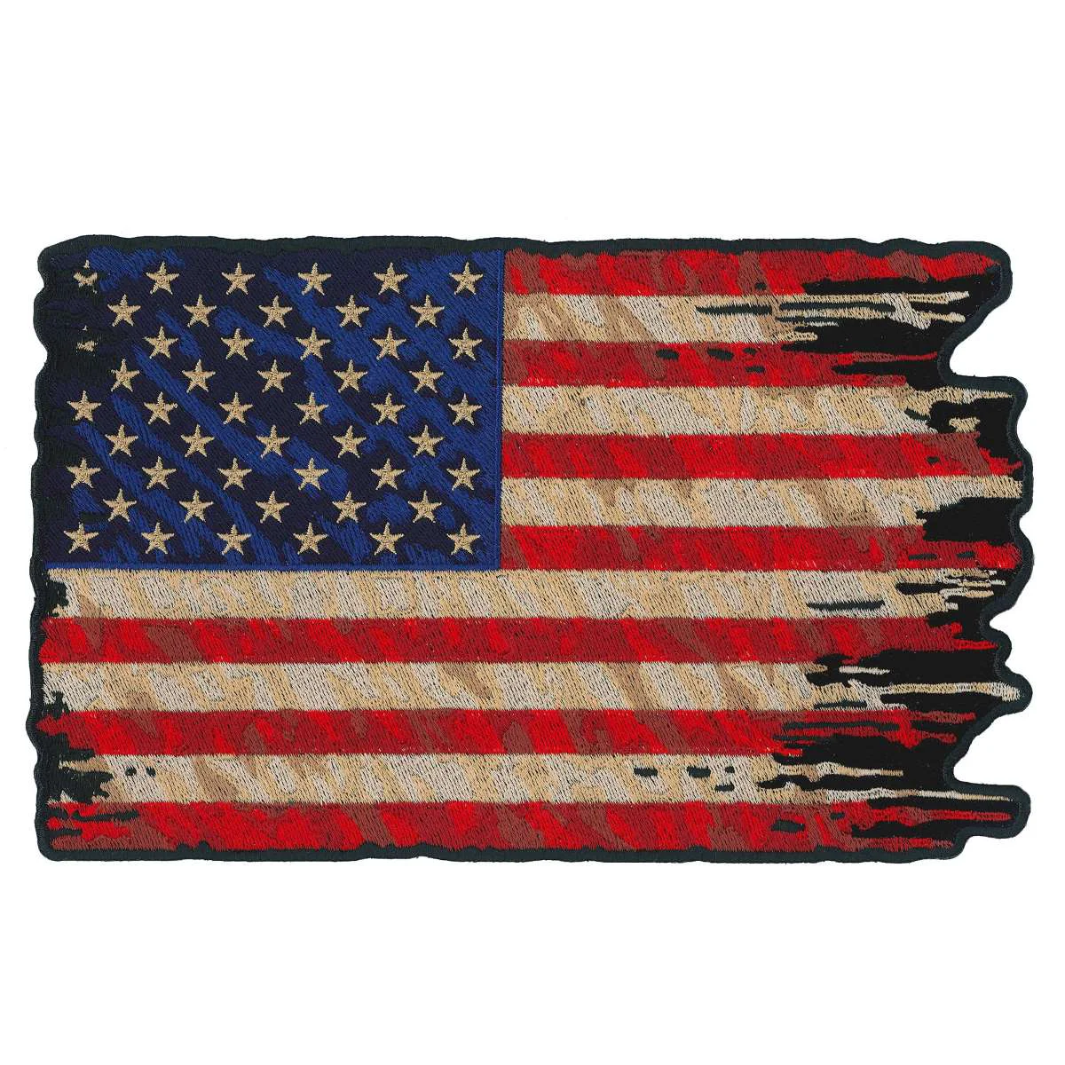 Original Design Hot Leathers Tattered Flag 9 Patch 9 PPQ1377 Durable