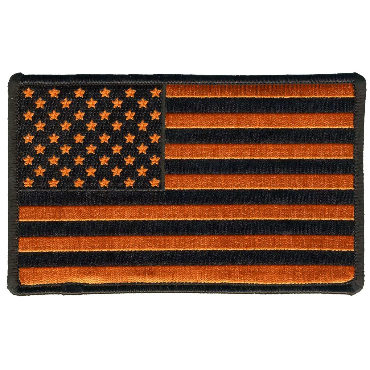 Sophisticated Hot Leathers USA Orange Flag Patch 5 x 5 PPQ1320 Contemporary