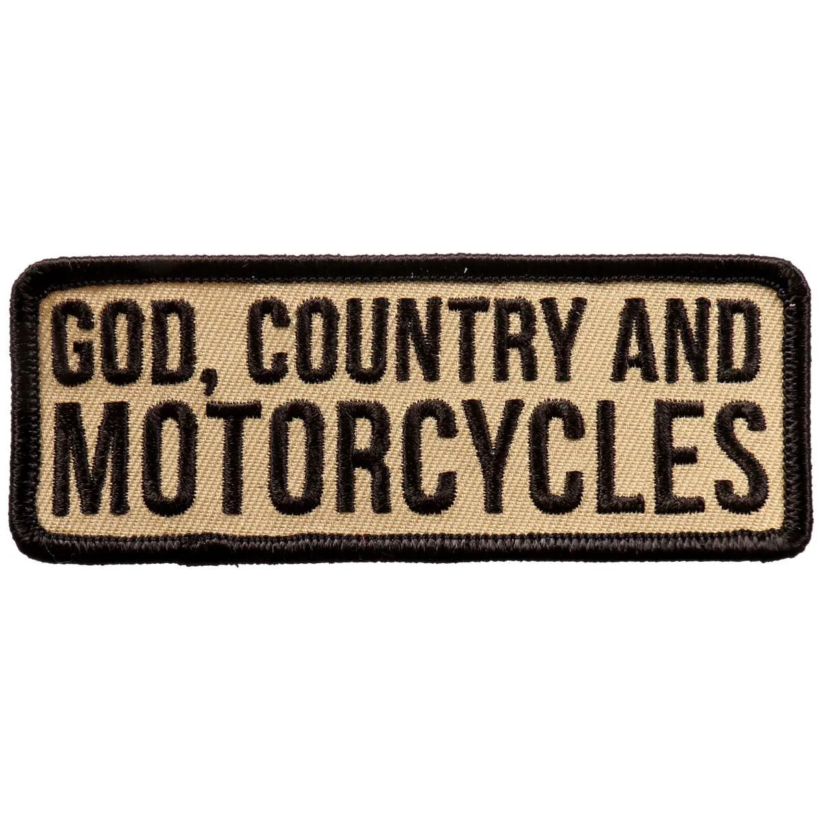 Contemporary Hot Leathers God Country and Motorcycle 4 x2 Patch PPL9705 Selected