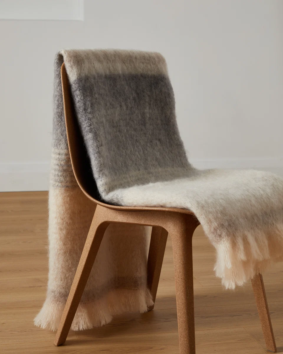 Optimized Foxford Ombreid Mohair Throw Fashionable