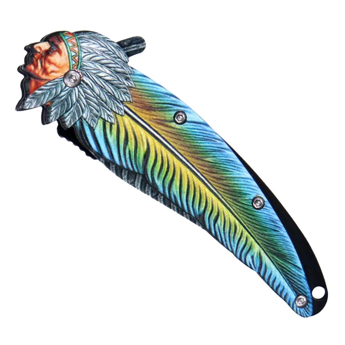 Reusable Hot Leathers Spring Assist Folding Knife Official