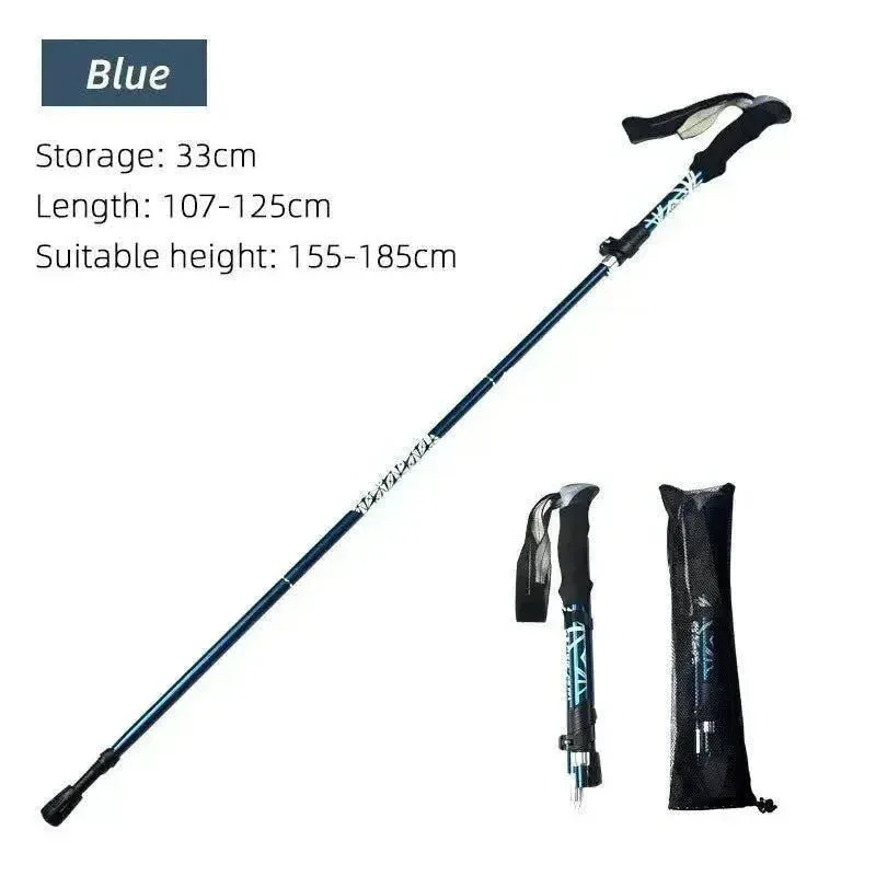 Adjustable 5-Section Trekking Pole – Lightweight Hiking Stick for All Terrains Excellent