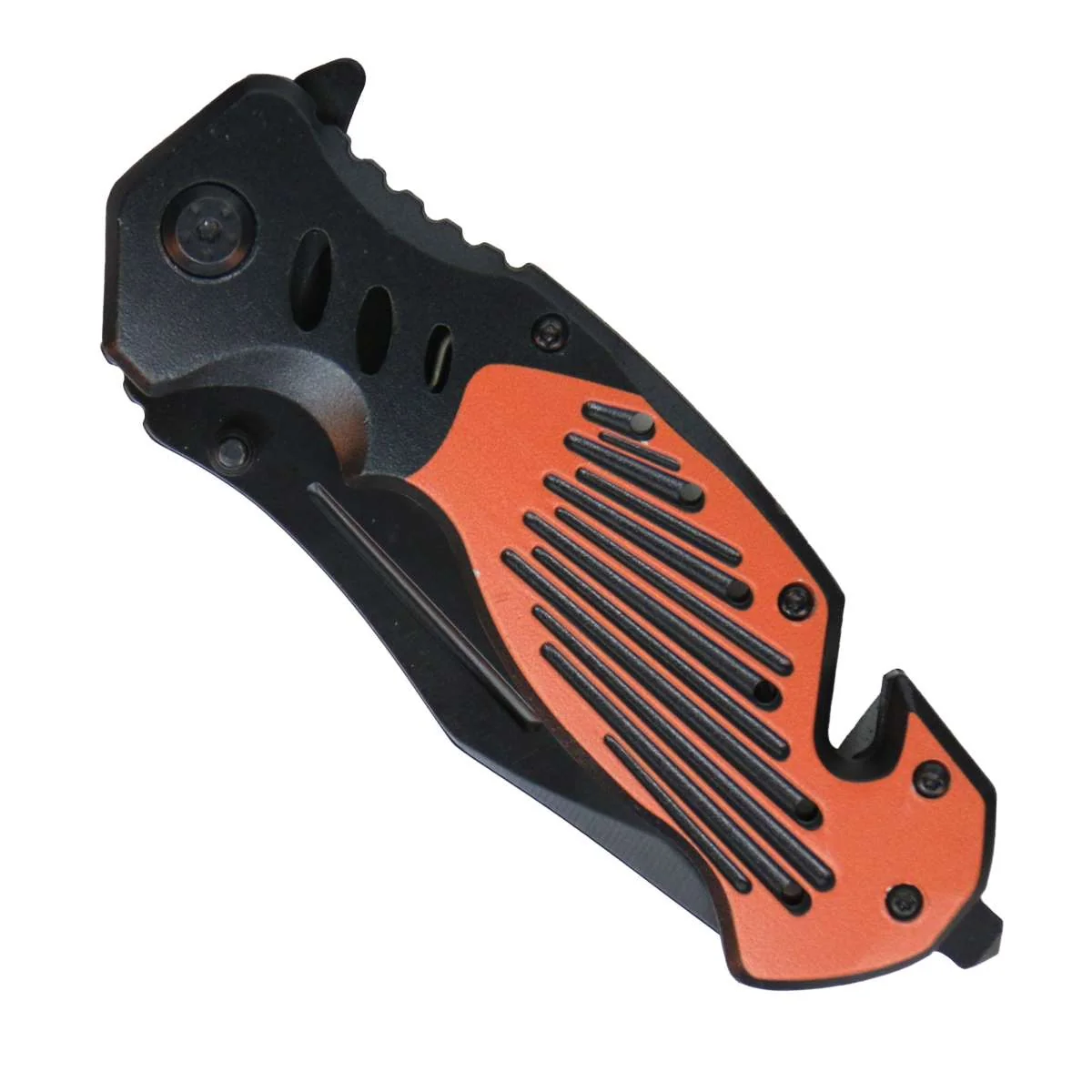 Detailed Hot Leathers Orange Flair Knife KNA1180 Recyclable