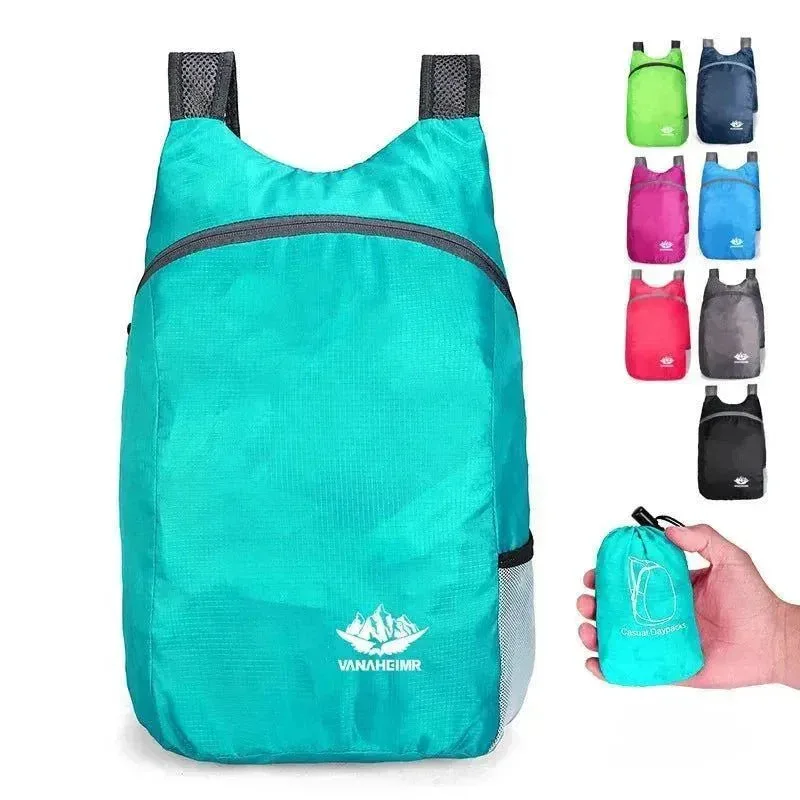 First-Class Packable 20L Lightweight Daypack – Foldable Travel Outdoor Sports Backpack World-Class