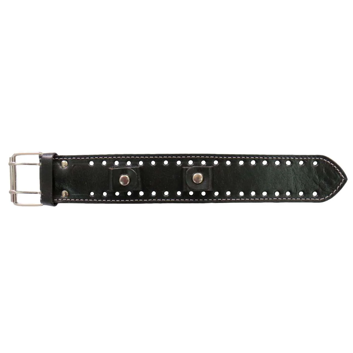 Artisan Hot Leathers 1.5 Black with Contrast Studs Watch Band WTB1023 Practical
