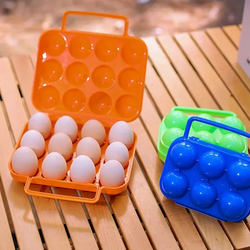 Prestigious Portable Camping Egg Storage Box – Anti-Pressure ABS Plastic Egg Carrier 6 or 12 Grid Sophisticated