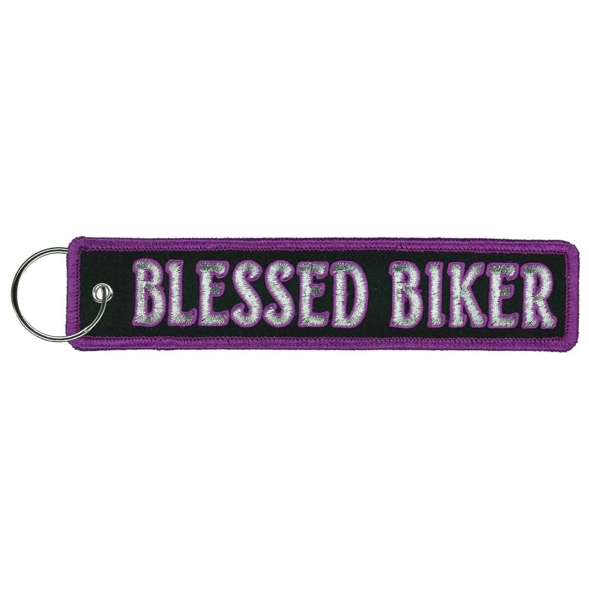 Exceptional Hot Leathers Blessed Biker Key Chain Fob KCH5020 Prestigious