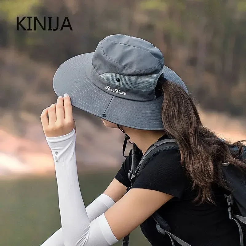 Effective Women Ponytail Fisherman Hat – Stylish and Functional Outdoor Sun Cap Innovative