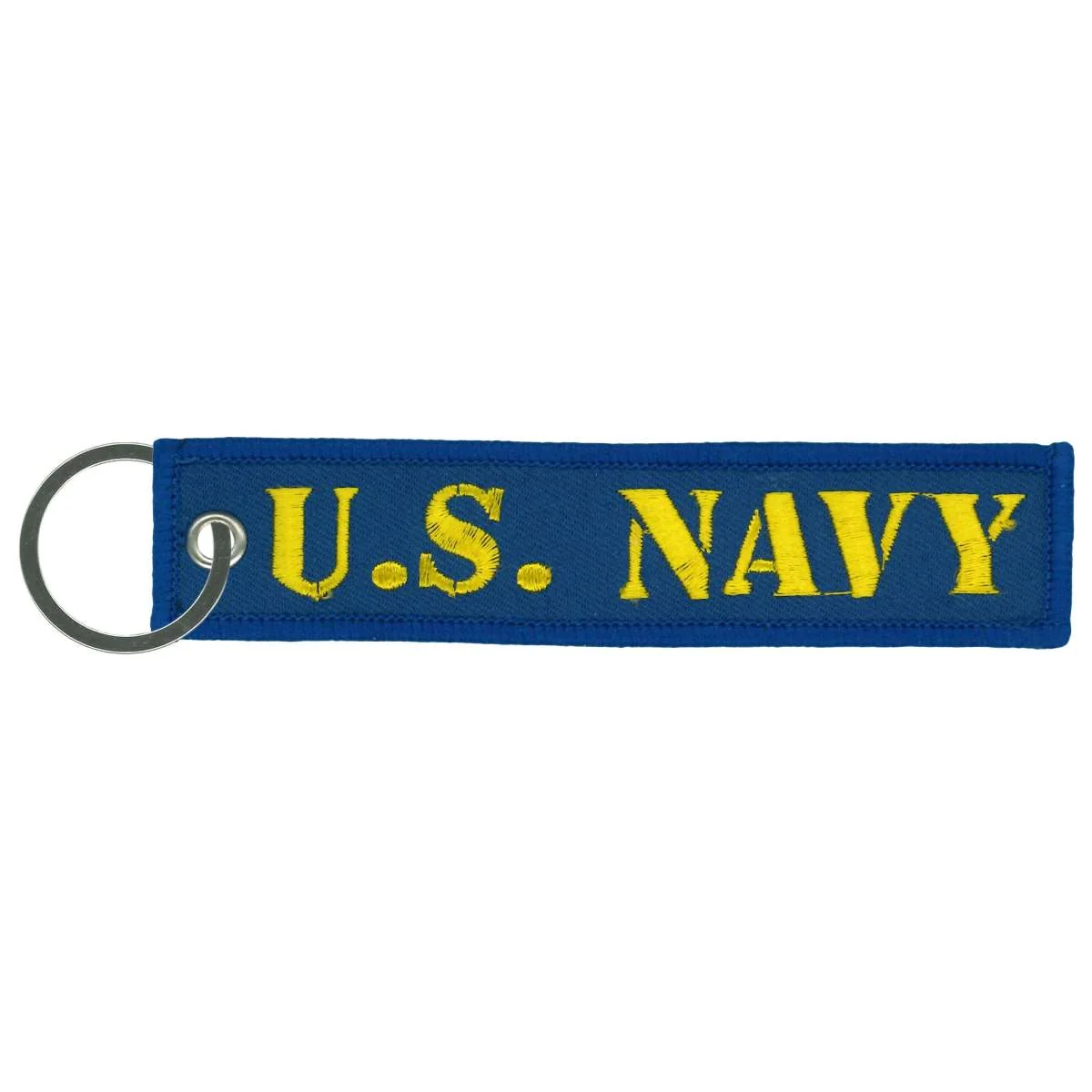 Solid Hot Leathers U.S. Navy Veteran Key Chain Fob KCH8007 Trendy