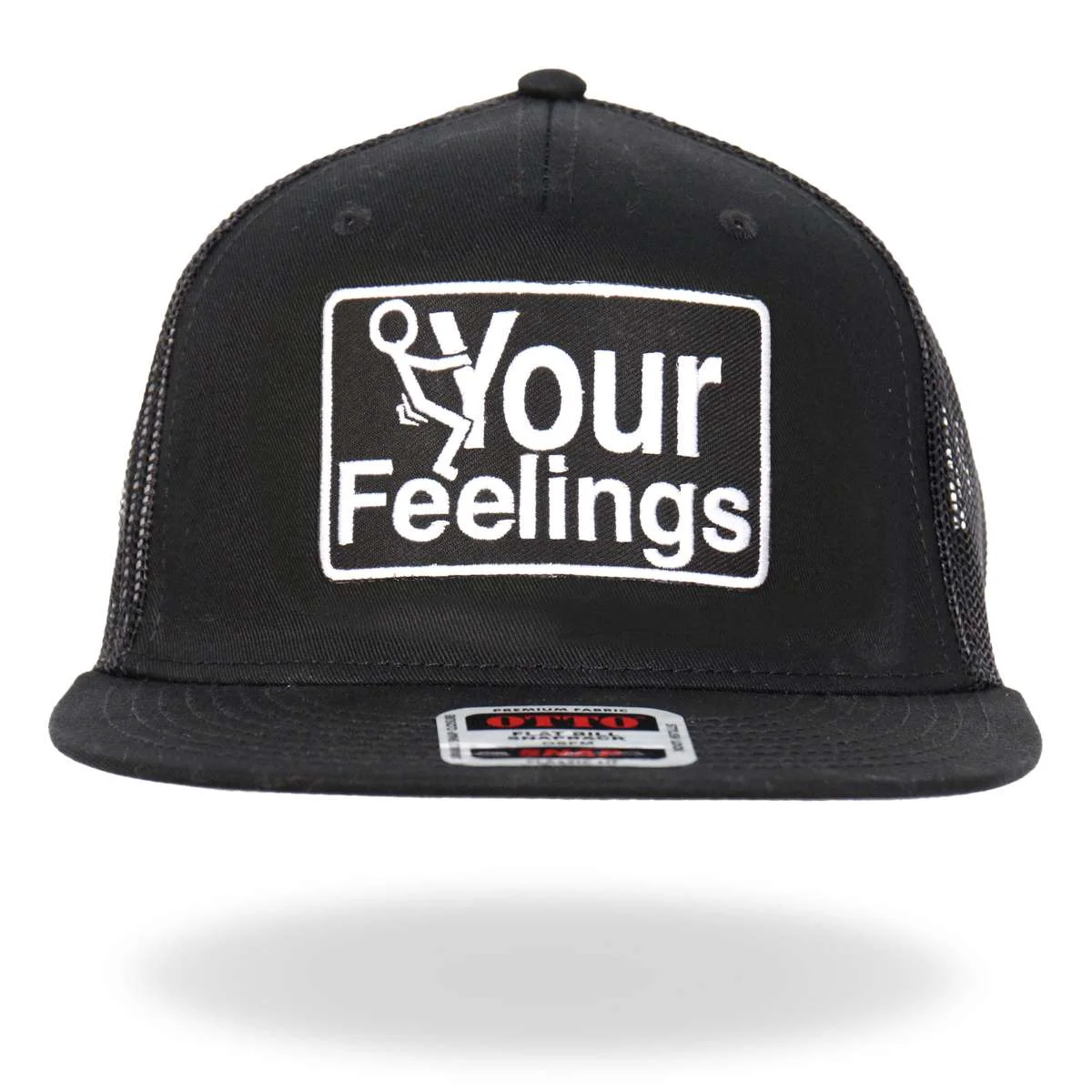 Casual Hot Leathers Black And White Snapback F Your Feelings GSH2033 Natural