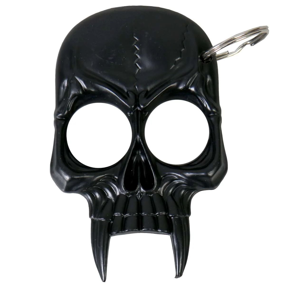 Excellent Hot Leathers KCC2002 Black Skull Key Chain Detailed