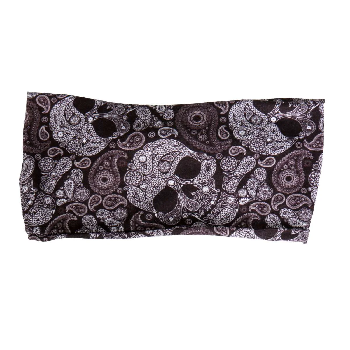 Artisan Hot Leathers Black Paisley Skull EZ Band RWD1005 Trendy