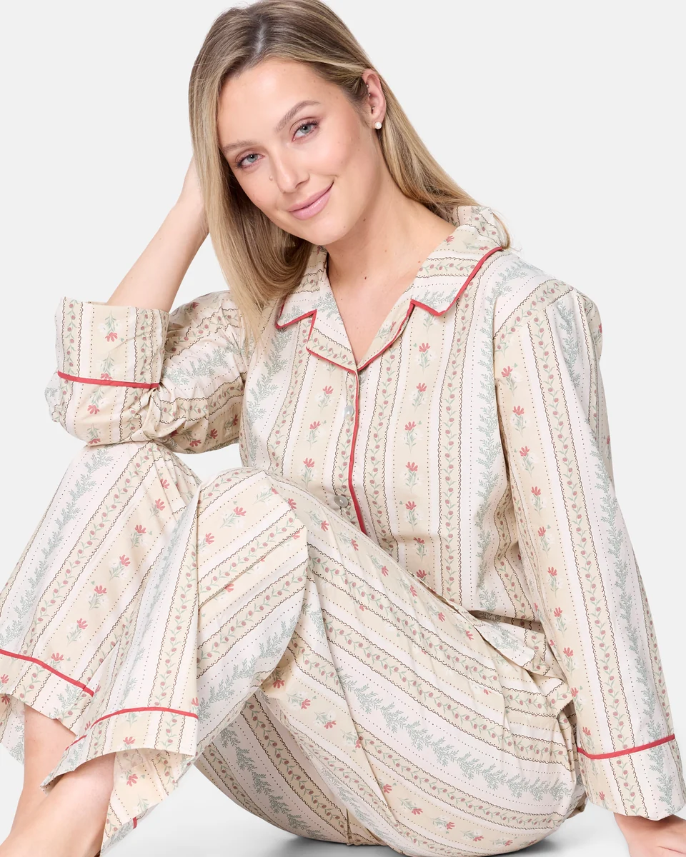 Selected Foxford Rose Cotton Pyjama Set Exclusive