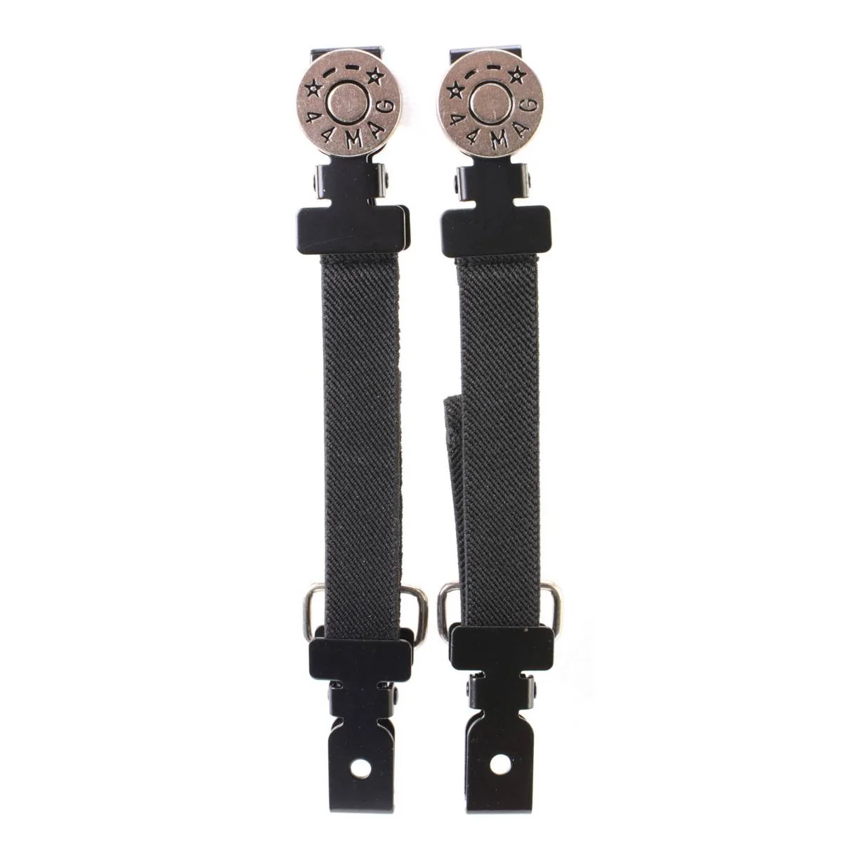 Fast Milwaukee Leather MLA4002 Motorcycle Biker 44 MAG Emblem Elastic Bungee Clips for Chaps or Pants Set of 2 Sophisticated