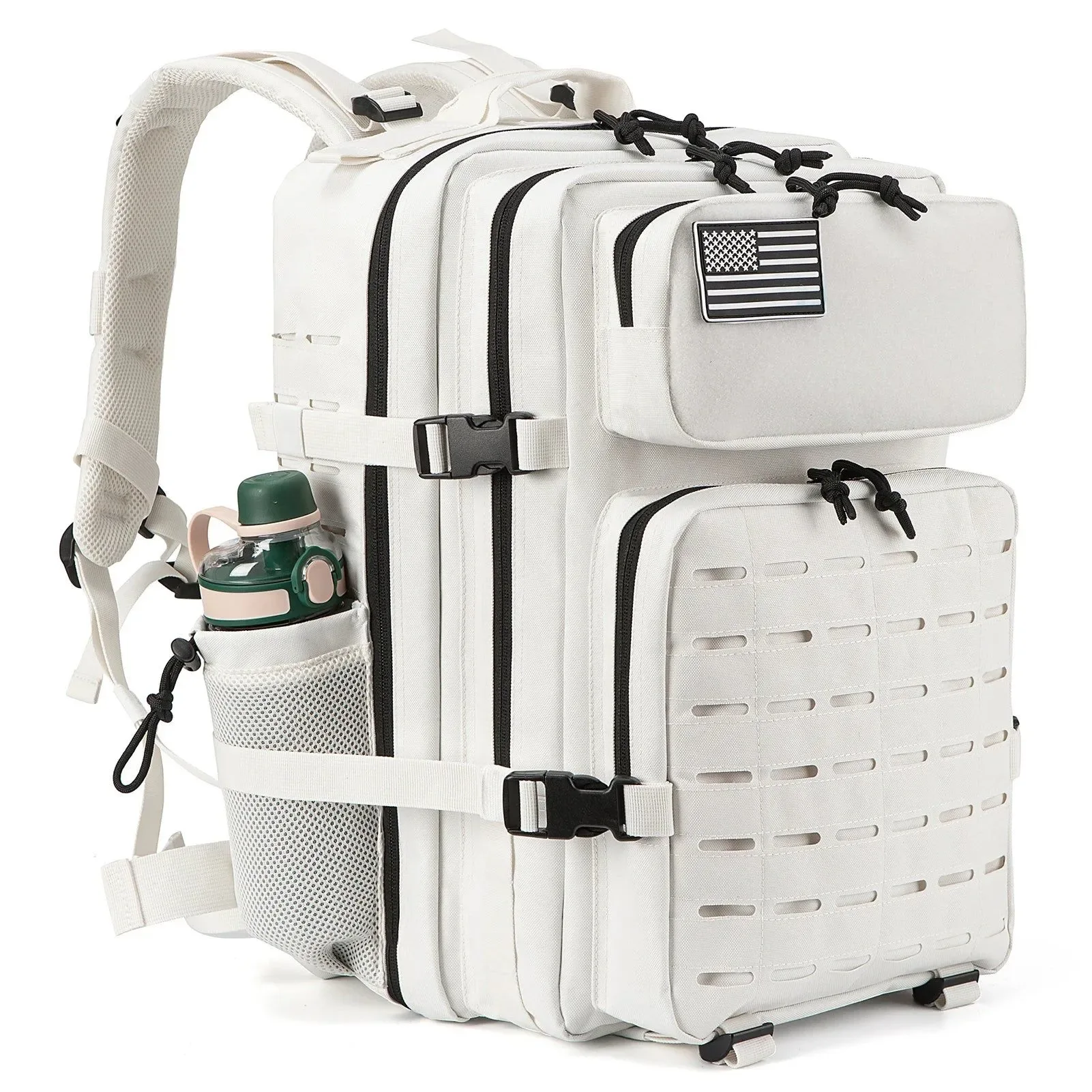 Enhanced Tactical Survival Backpack – Small School Rucksack with Bottle Holder for Men Prestigious