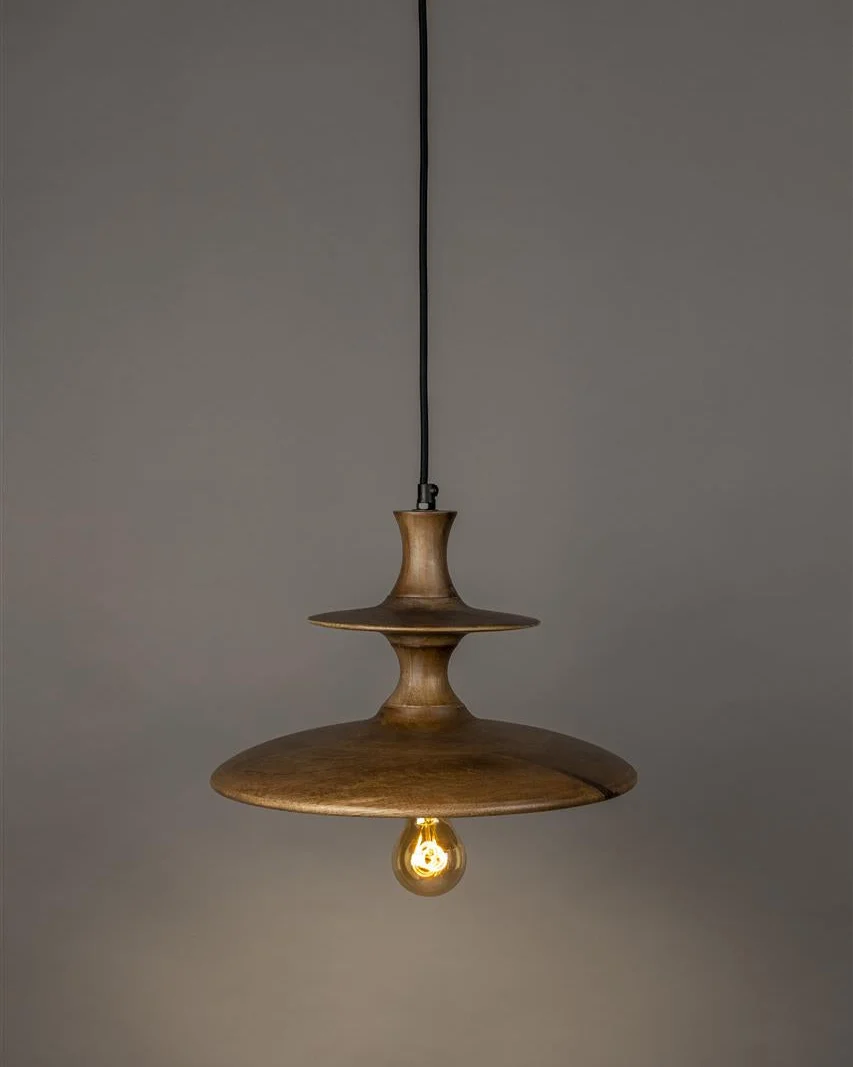 High-End Pendant Light Cath Walnut- Small Premium Material