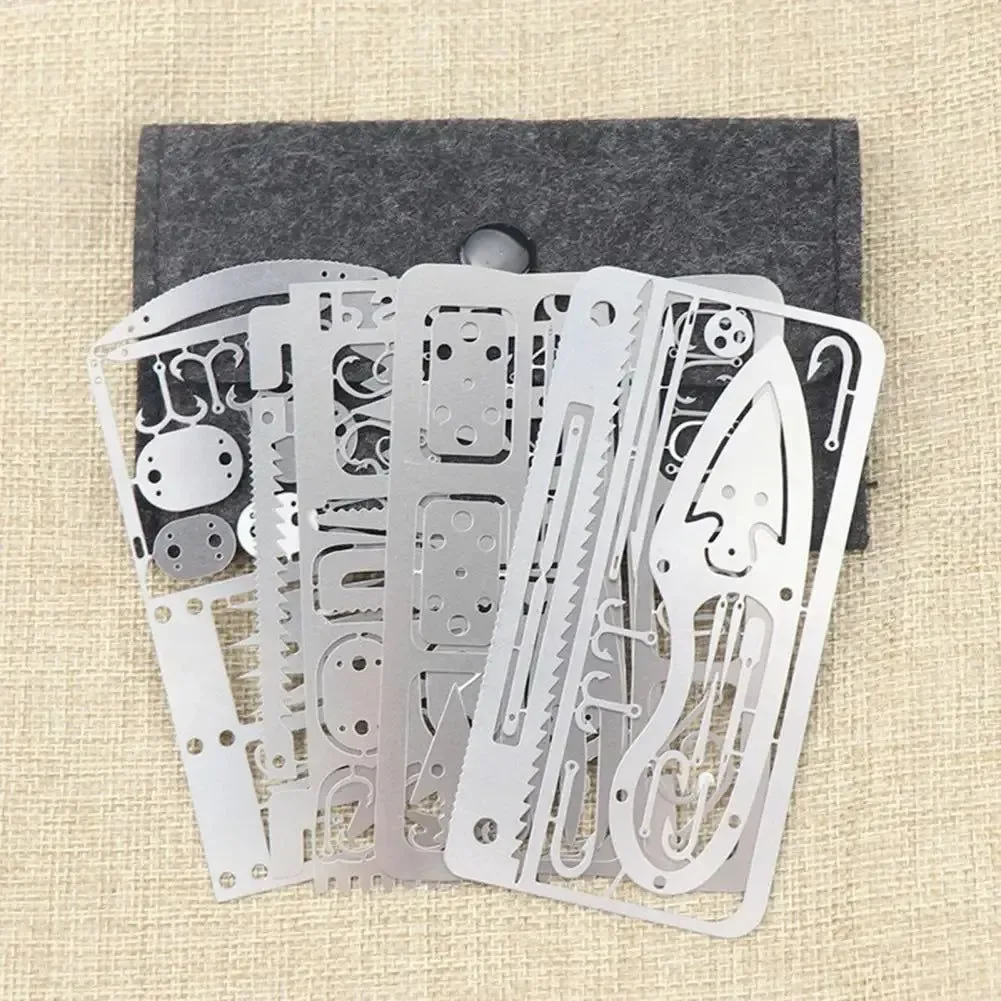 Innovative Stainless Steel Fishing Hook Card Compact Multifunction Tool for Outdoor Survival World-Class