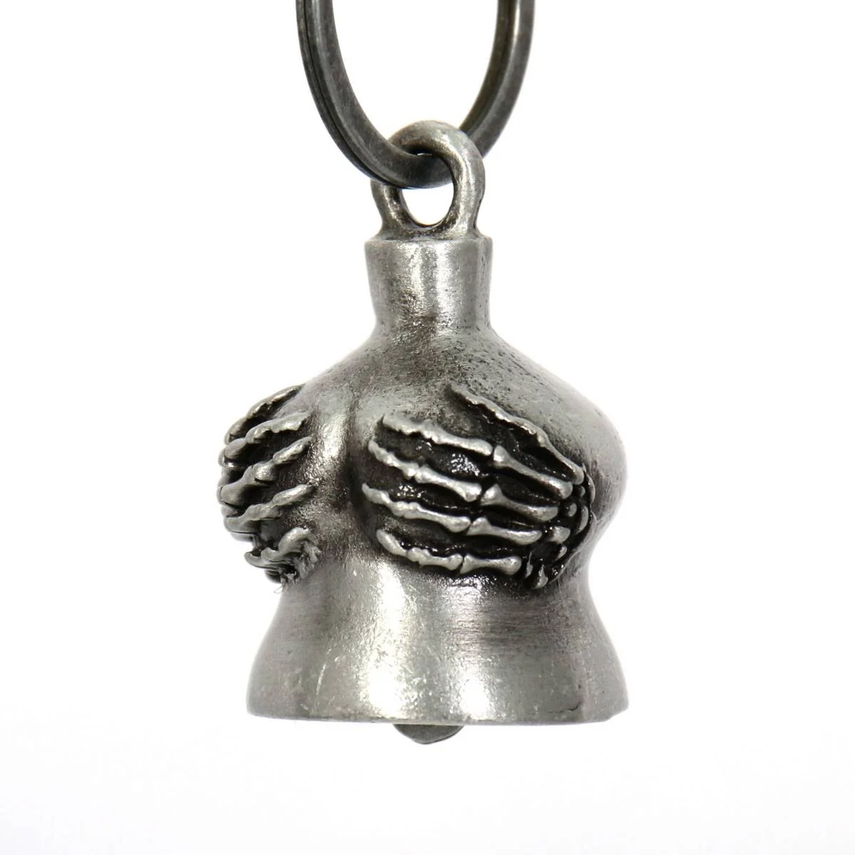Safe Milwaukee Leather MLB9000 ‘Hand Full’ Motorcycle Good Luck Bell Key Chain Accessory for Bikers Convenient