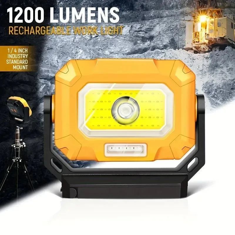 Quality LED Rechargeable Work Light – Magnetic Base Hanging Hook 360° Rotatable 7 Modes Sophisticated