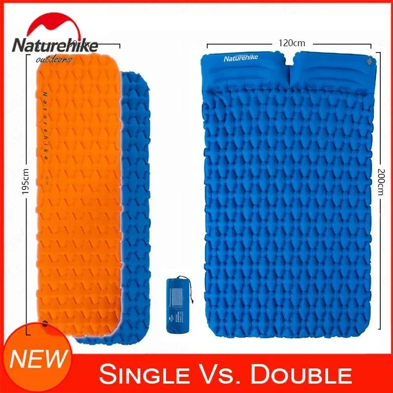 Trendy Naturehike Backpacking Sleeping Pad – Durable Inflatable Camping Mat with Insulation and Carrying Bag Soft