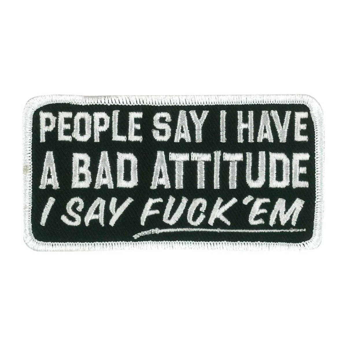 Genuine Hot Leathers PPW1085 Bad Attitude 4 x 2 Patch Exclusive