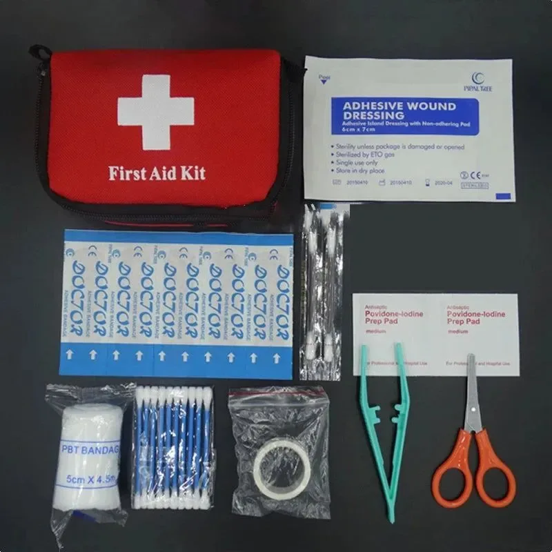 Stylish Portable Travel First Aid Kit – 600D Oxford Emergency Medical Bag for Camping Hiking Outdoor Use Durable