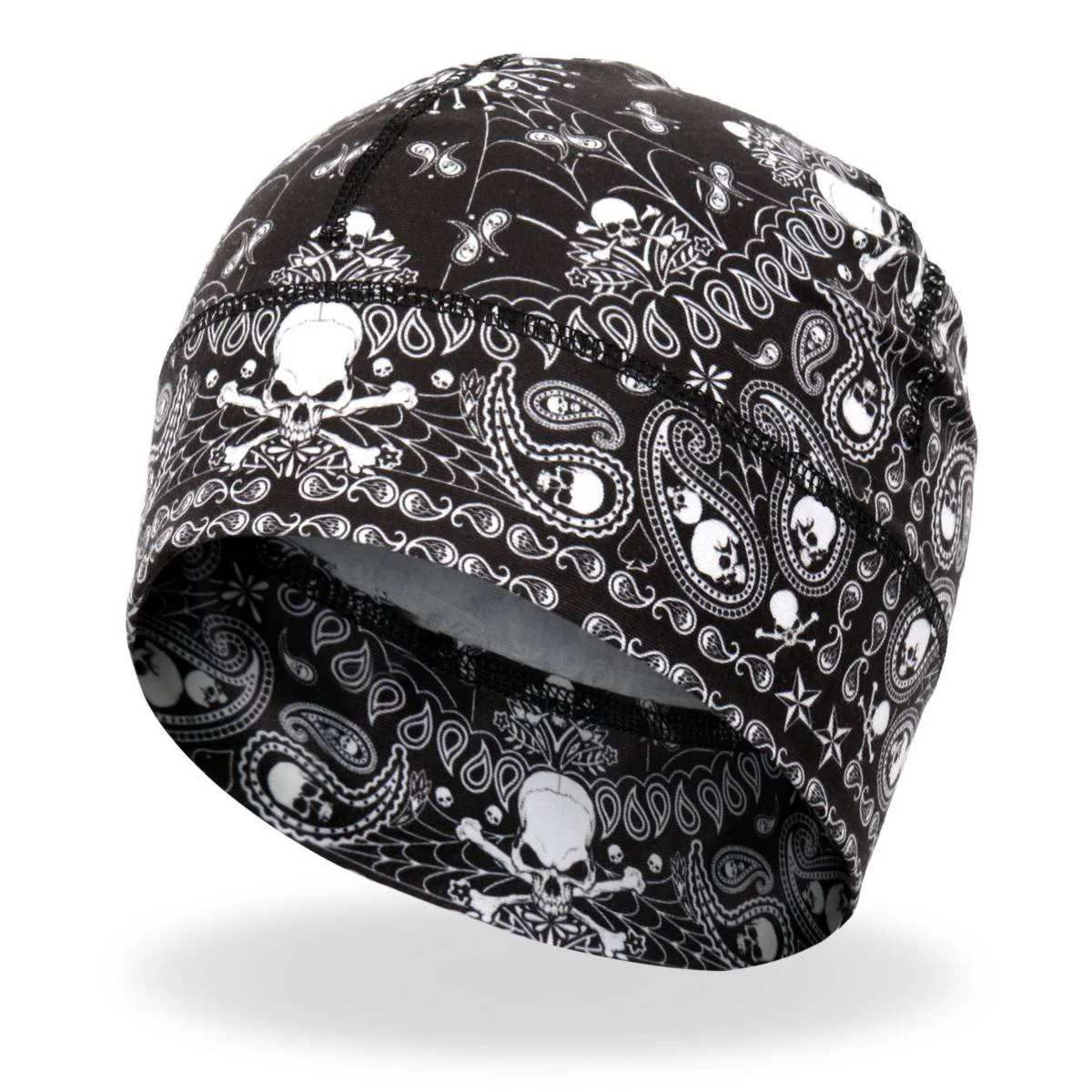 Eco-Friendly Hot Leathers Skull Paisley Helmet Liner KHC4007 Exceptional