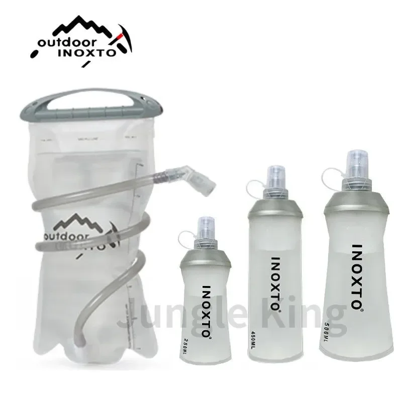 Green Ultra-light Trail Running Water Bottle and Hydration Bladder Set 250ml to 2L for Running Cycling Marathons Proven