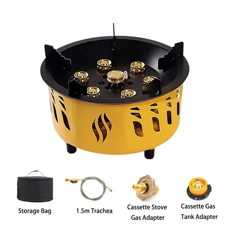 Next-Generation High Power 20000W Portable Camping Stove Windproof Multi Gas Burner High-Performance