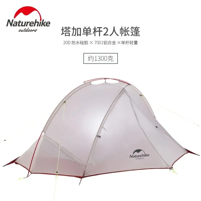Prestigious Tagar Single Pole Two-Person Ultralight Camping Tent – Waterproof 20D Nylon Modern
