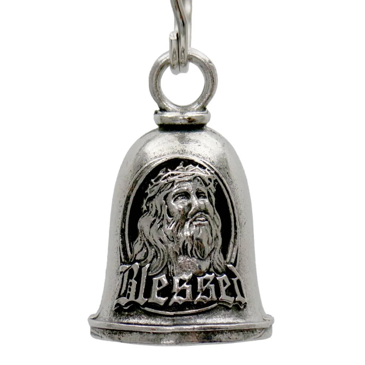 Smart Milwaukee Leather MLB9112 Jesus Motorcycle Good Luck Bell w Key Ring-Key Chain Accessory for Bikers Carefully Designed