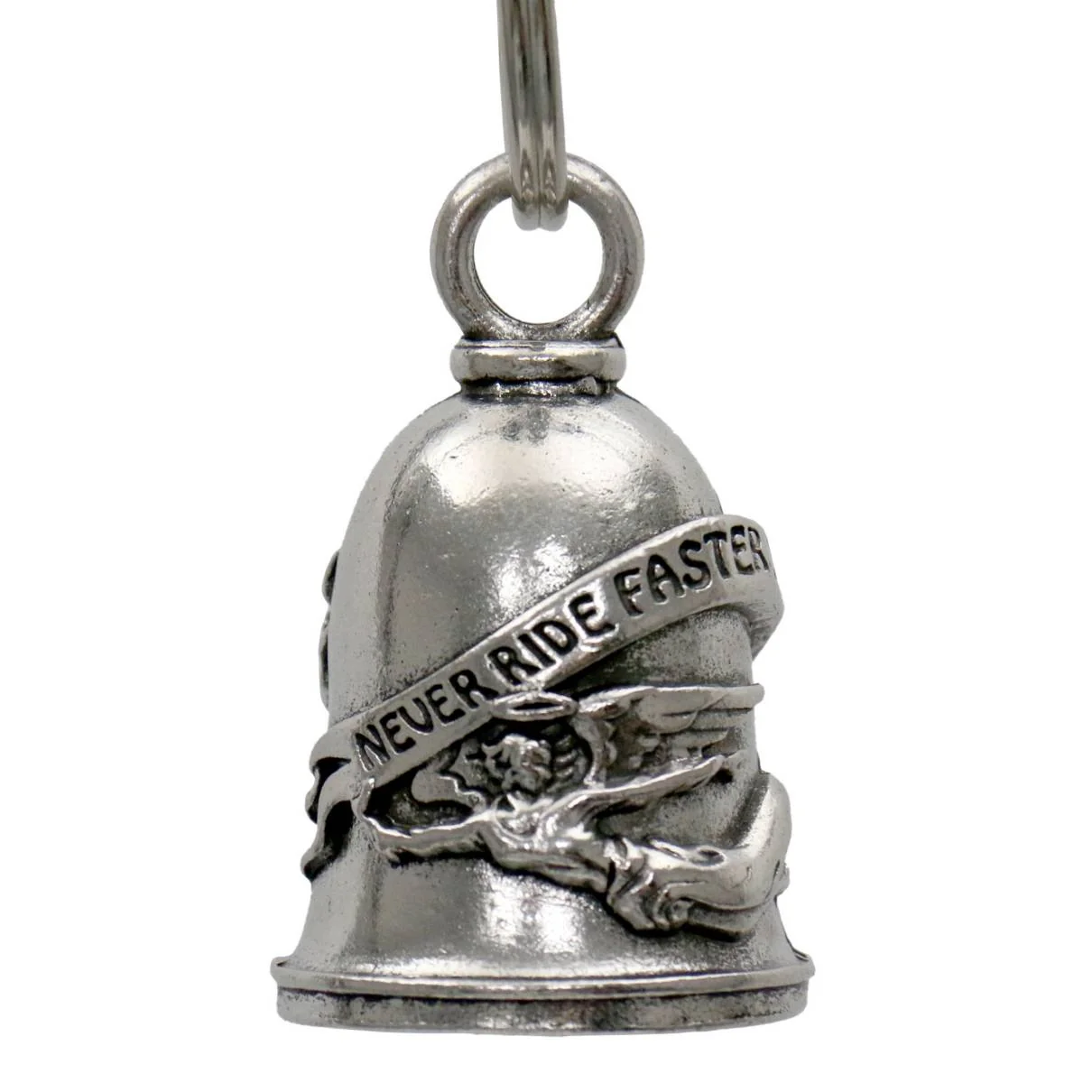 Long-Lasting Milwaukee Leather MLB9124 Ride Faster Motorcycle Good Luck Bell w Key Ring-Key Chain Accessory for Bikers Specialty