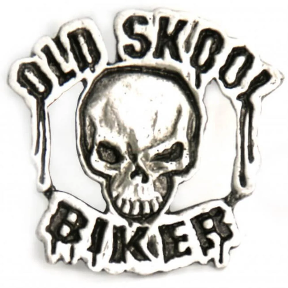 Easy-to-Use Milwaukee Leather MLP9217 Old Skool Pin For Jackets Vest Hats and Clothing Long-Lasting