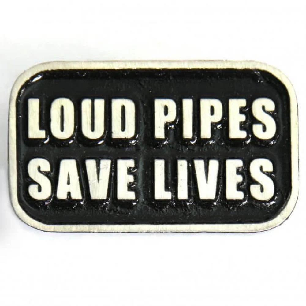 Reusable Milwaukee Leather MLP9212 Loud Pipes Pin For Jackets Vest Hats and Clothing First-Class