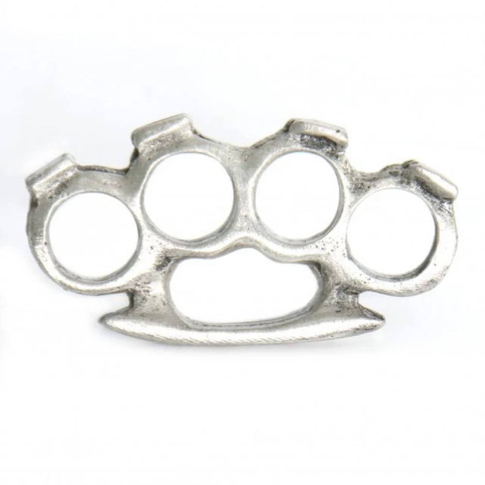 Expertly Made Milwaukee Leather MLP221 Brass Knuckles Pin For Jackets Vest Hats and Clothing Green