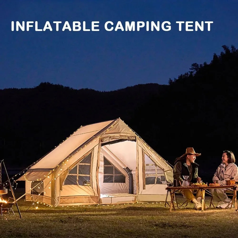Comfortable 10 Person Large Waterproof Inflatable Family Tent – Hiking Camping Beach Backpacking Fine Crafted