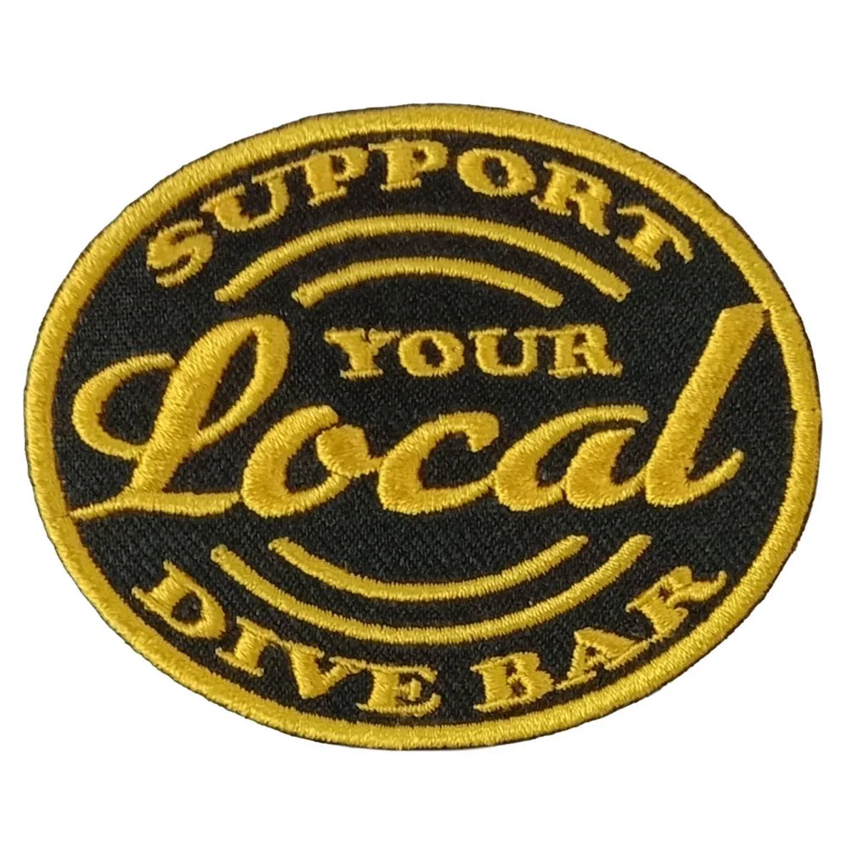Selected Hot Leathers Support Dive Bar 3 X 3 Embroidered Patch PPW1140 Trendy