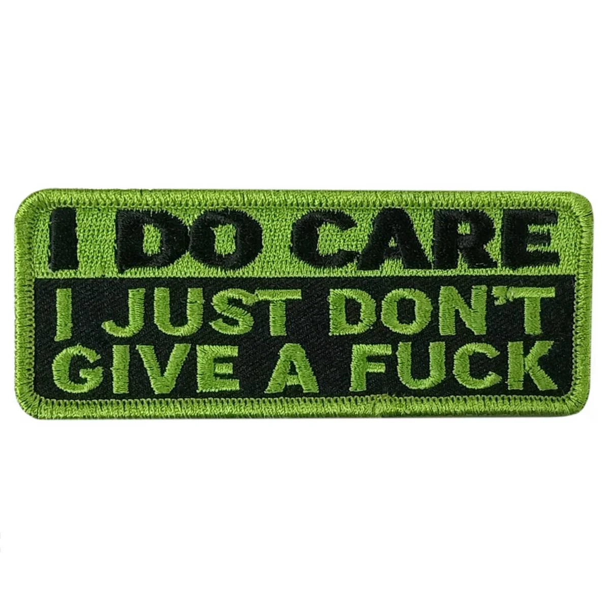 Sustainable Hot Leathers I Do Care 4 X 1.5 Embroidered Patch PPW1181 Casual