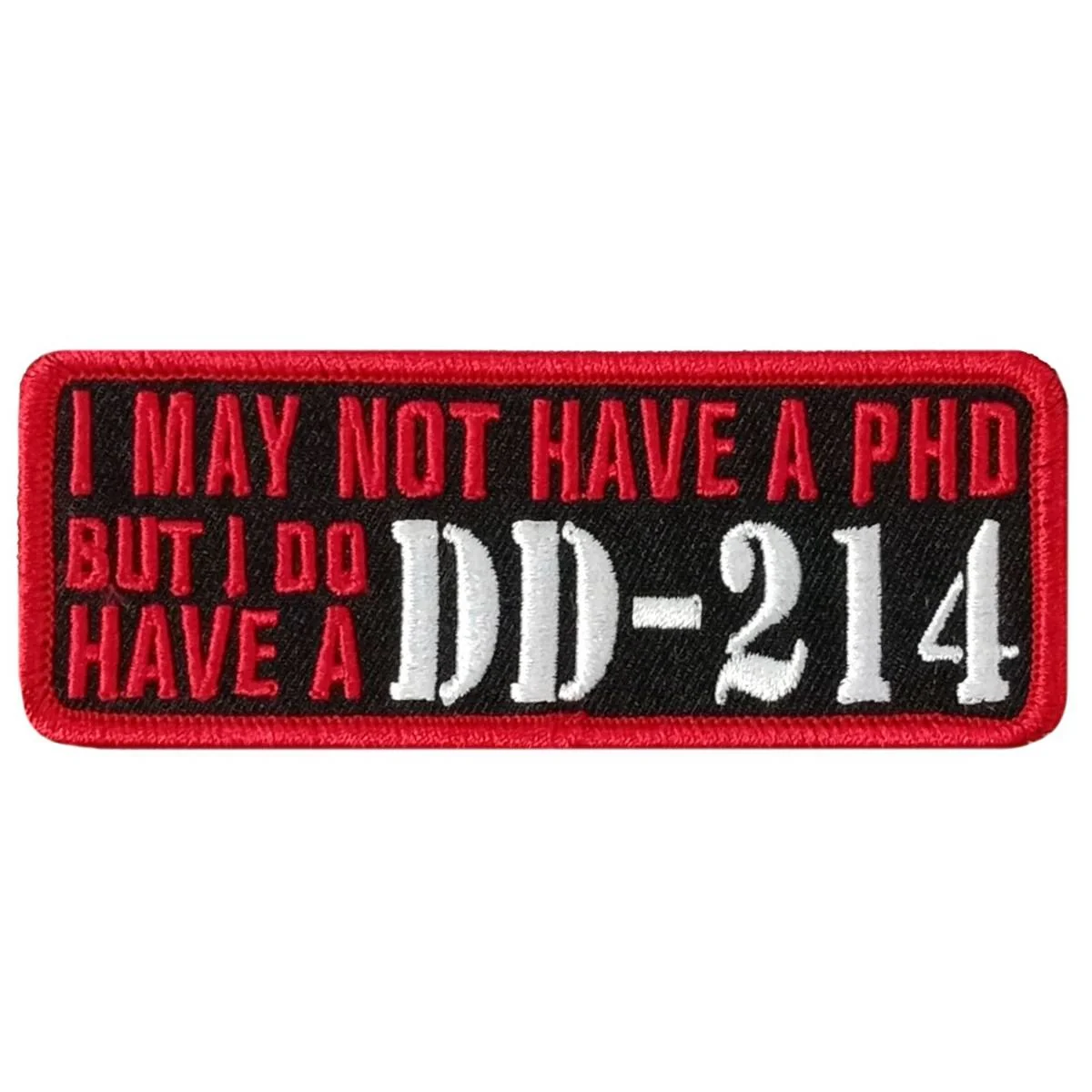 Elite Hot Leathers Dd214 4 X 1.5 Embroidered Patch PPW1271 Modern