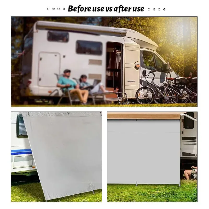 Trendy 4×1.95M Caravan Privacy Screen Car Side Awning – Rooftop Tent Sun Shelter Shade for SUV Camping Environmentally Friendly
