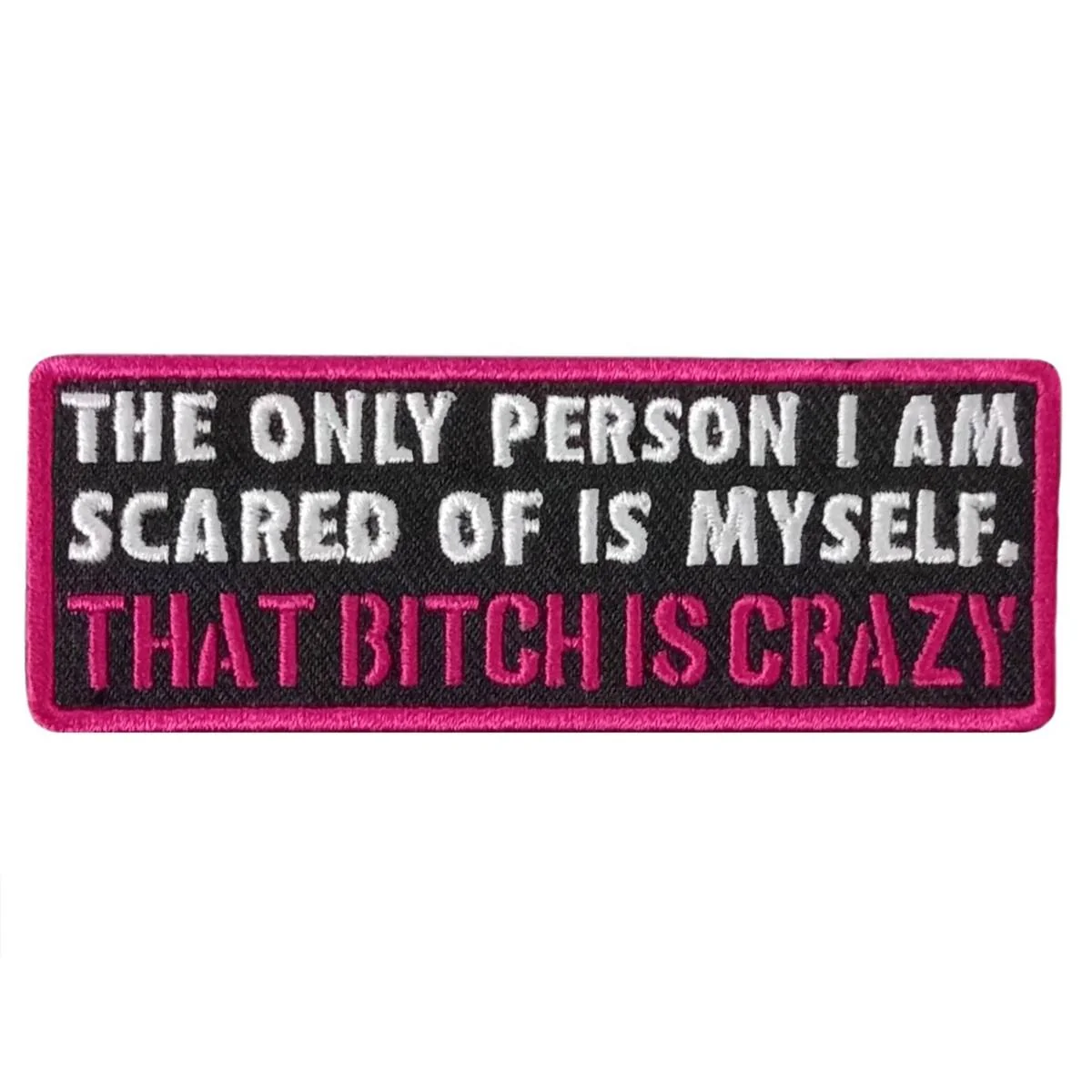 Selected Hot Leathers Scared Of Myself 4 X 2 Embroidered Patch PPW1134 Genuine