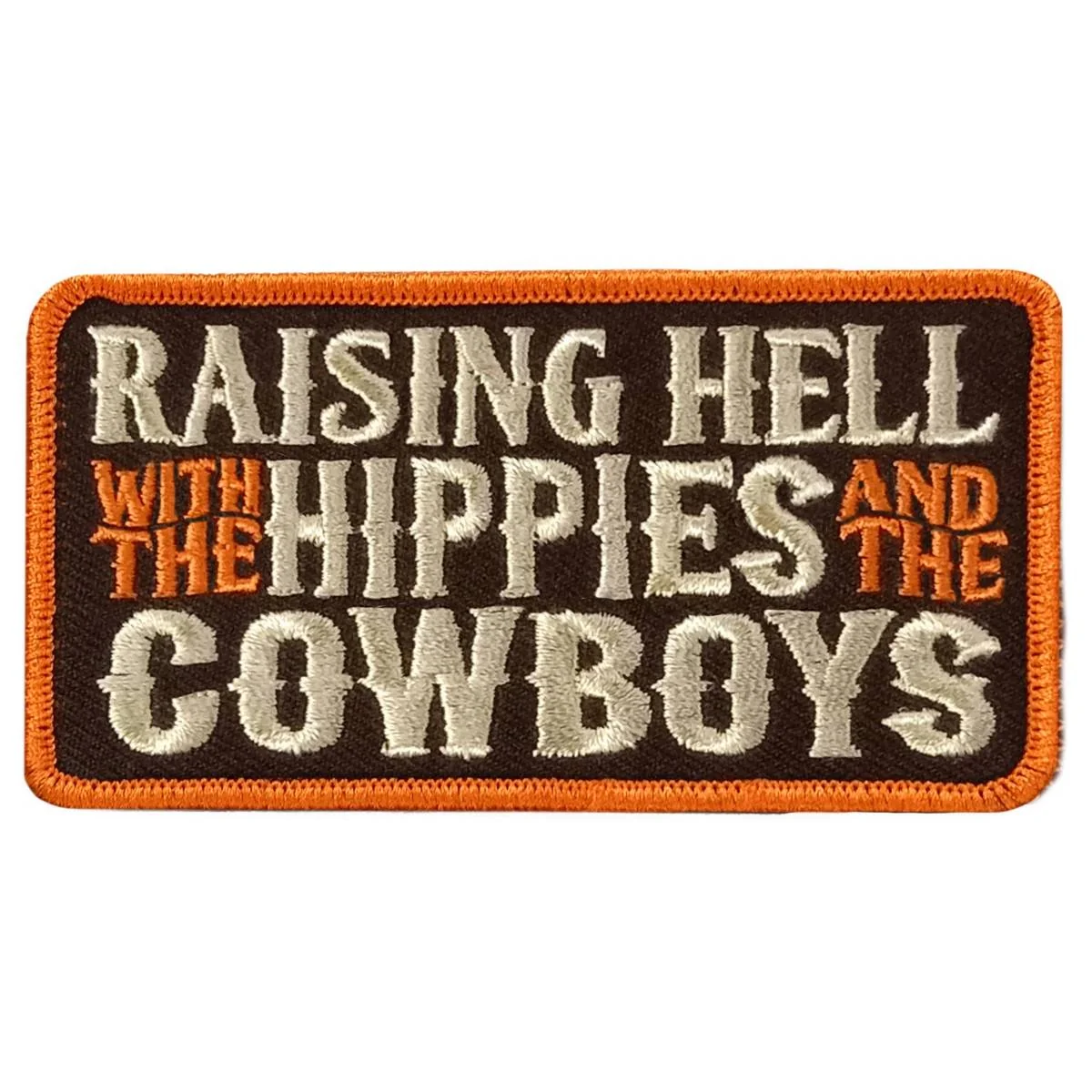 Eco-Friendly Hot Leathers Raising Hell 4 X 2 Embroidered Patch PPW1200 Green