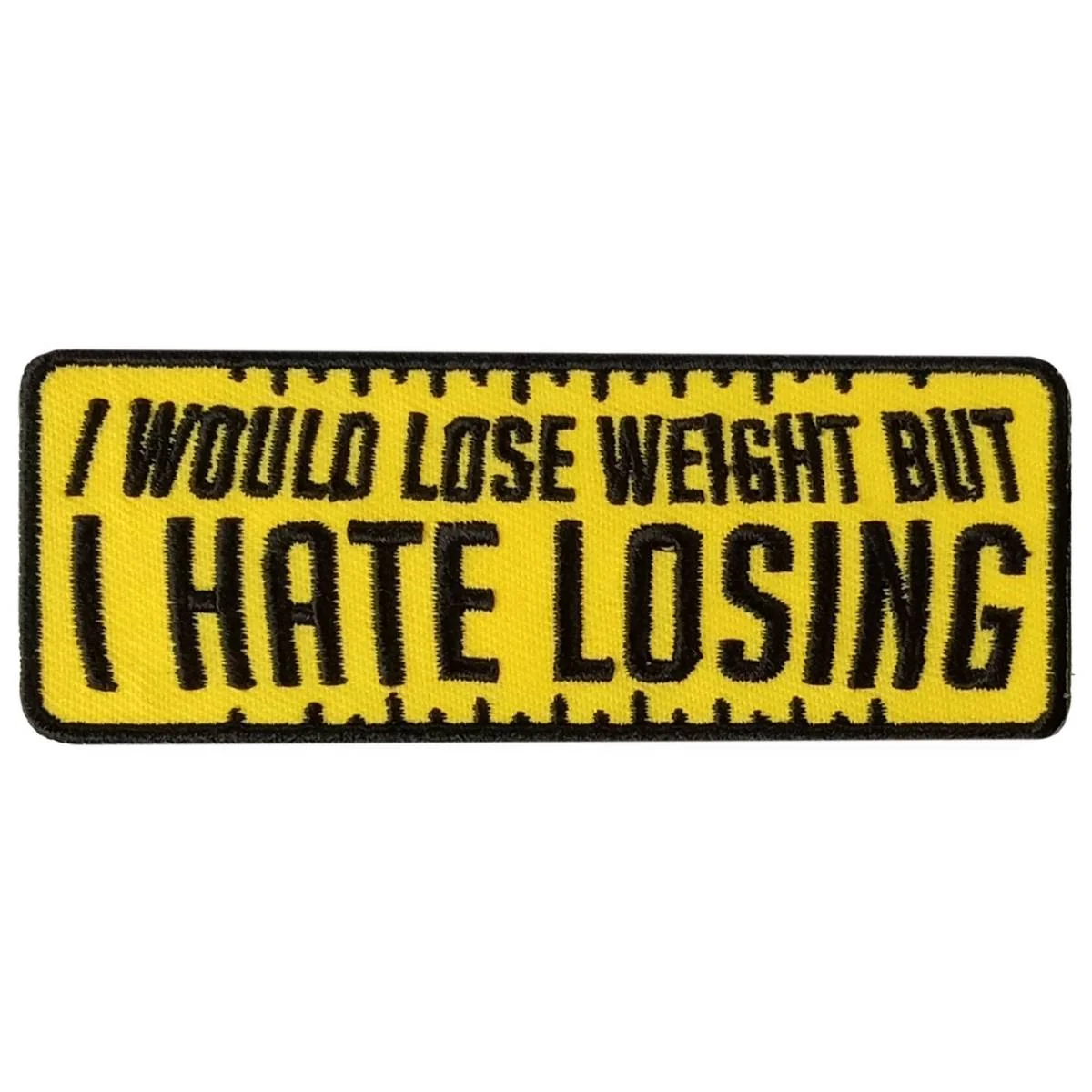 Detailed Hot Leathers Hate Loosing 4 X 1.5 Embroidered Patch PPW1279 Smart