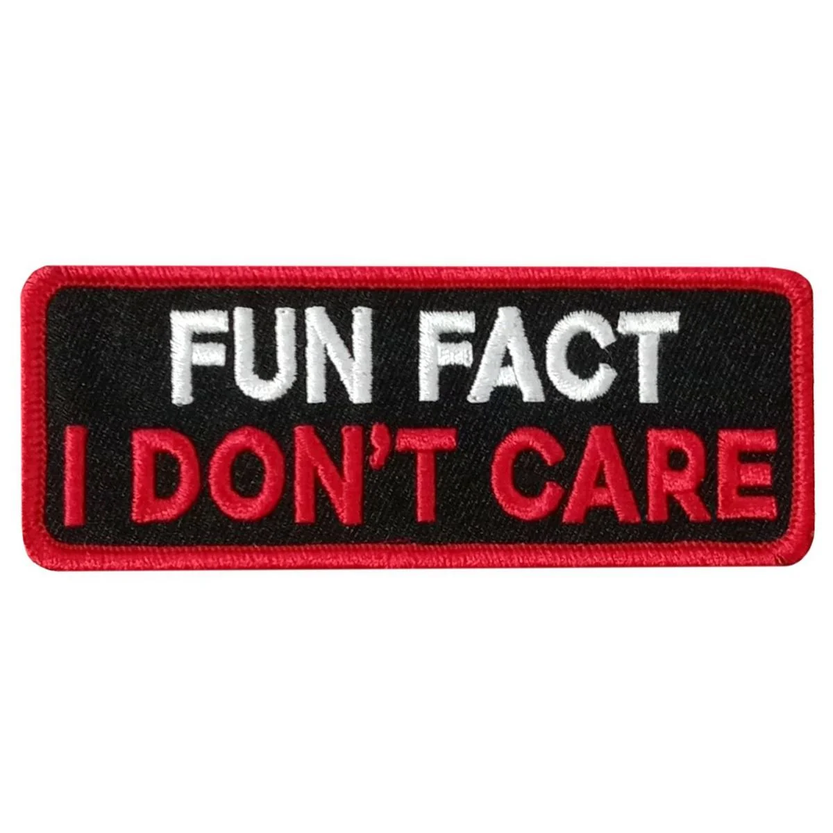Sophisticated Hot Leathers Fun Fact 4 X 1.5 Embroidered Patch PPW1276 Efficient