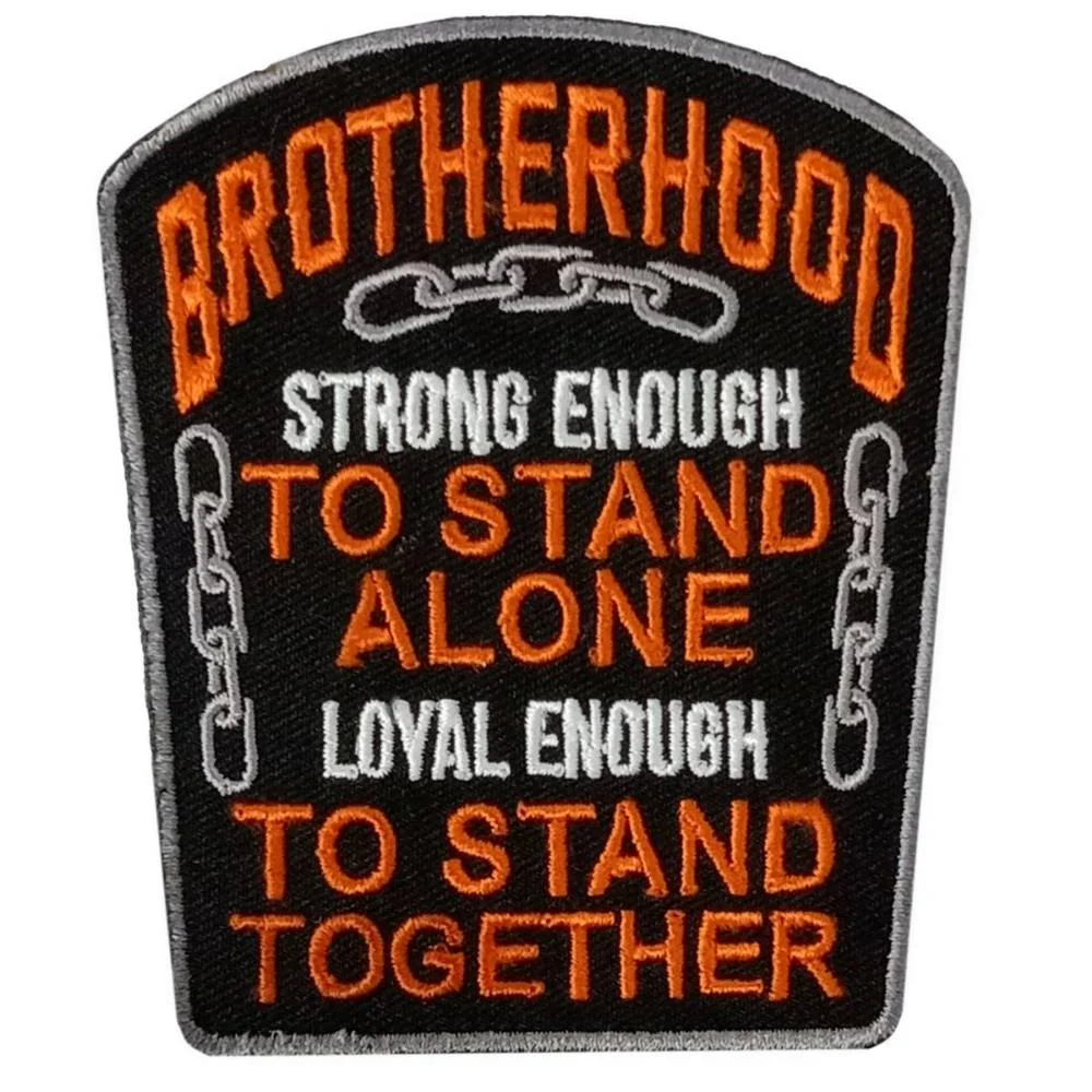 Professional Hot Leathers Strong Enough 3 X 3.5 Embroidered Patch PPW1298 Secure