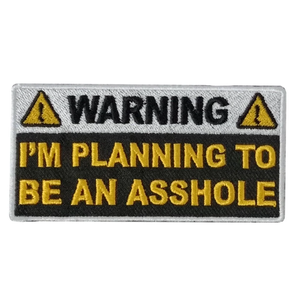 Prestigious Hot Leathers Planning Asshole 4 X 2 Embroidered Patch PPW1127 Healthy